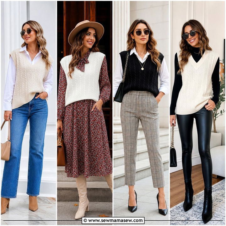 30 chic sweater vest outfit ideas for Effortless Layers