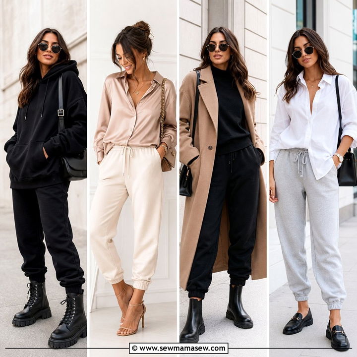 30 Joggers Outfits for Women Over 40: Comfy Chic Looks