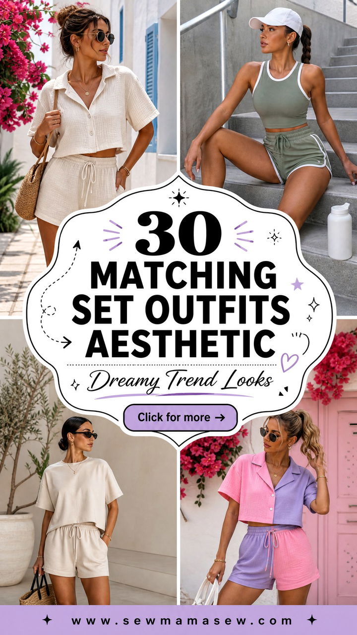 30 matching set outfits aesthetic Dreamy Trend Looks - 30 matching set outfits aesthetic: Dreamy Trend Looks