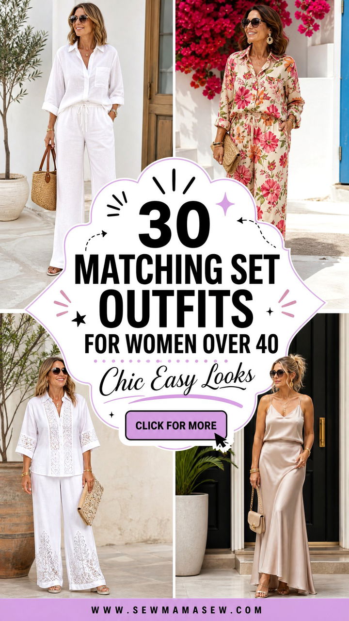 30 matching set outfits for women over 40 Chic Easy Looks - 30 matching set outfits for women over 40: Chic Easy Looks