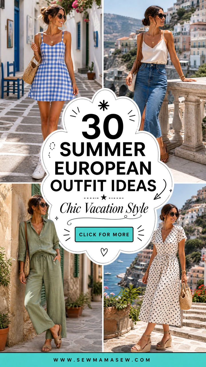 30 summer european outfit ideas For Chic Vacation Style - 30 summer european outfit ideas For Chic Vacation Style