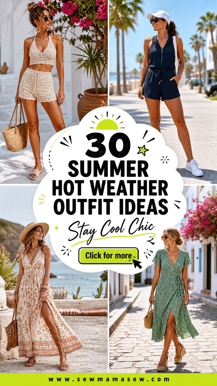 30 summer hot weather outfit ideas To Stay Cool And Chic - 30 summer hot weather outfit ideas To Stay Cool And Chic