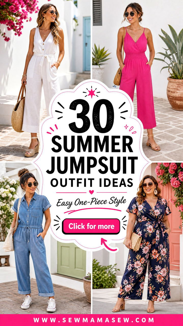 30 summer jumpsuit outfit ideas For Easy One-Piece Style - 30 summer jumpsuit outfit ideas For Easy One-Piece Style