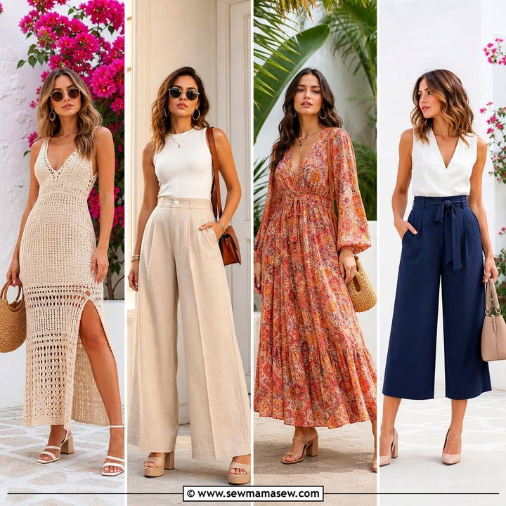 30 summer outfits with block heels for Polished Looks