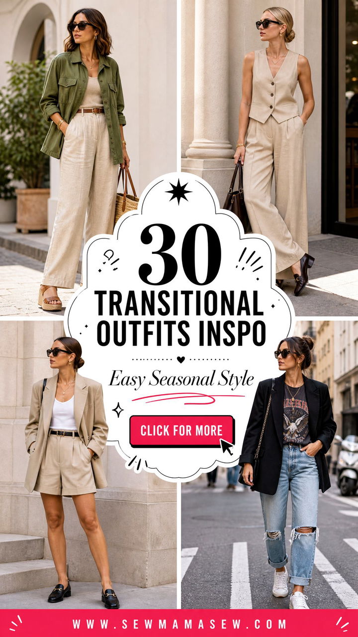 30 transitional outfits inspo for Easy Fall-to-Spring Style - 30 transitional outfits inspo for Easy Fall-to-Spring Style