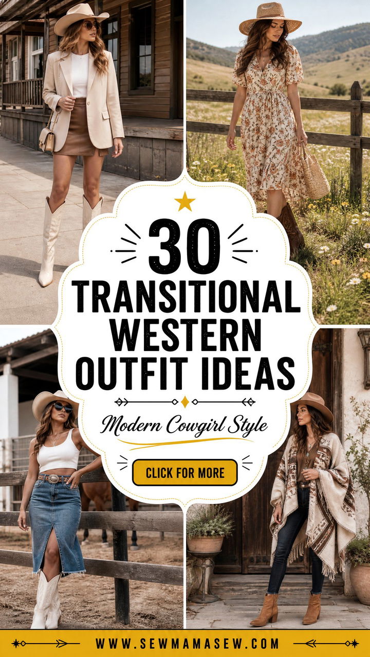 30 transitional western outfit ideas for Modern Cowgirl Style - 30 transitional western outfit ideas for Modern Cowgirl Style