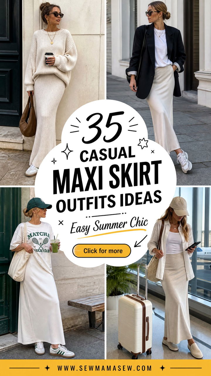 35 Casual Maxi Skirt Outfits for Easy Summer Chic Looks - 35 Casual Maxi Skirt Outfits for Easy Summer Chic Looks
