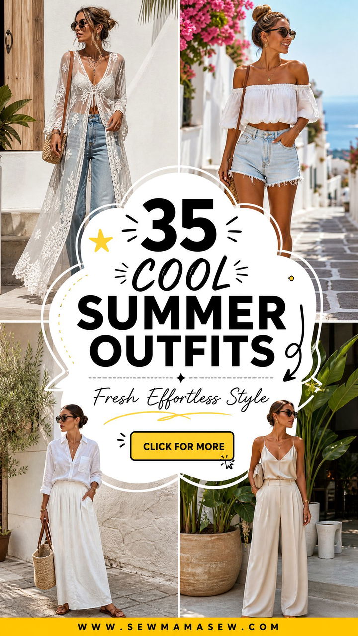 35 Cool Summer Outfits for Fresh Effortless Style All Season - 35 Cool Summer Outfits for Fresh, Effortless Style All Season