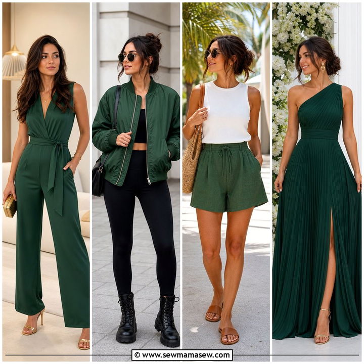 35 Hunter Green Outfit Ideas for Rich, Elegant Style Now