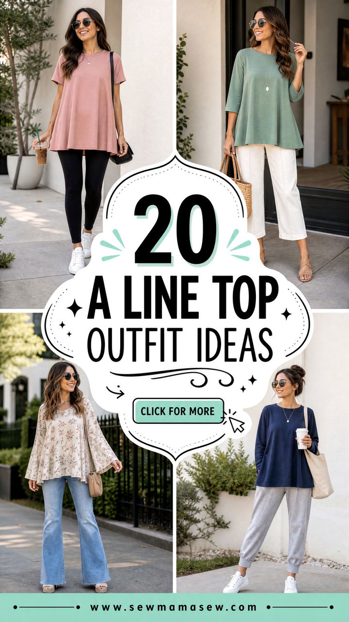 20 A Line Top Outfit Ideas for Flattering Everyday Style - 20 A Line Top Outfit Ideas for Flattering Everyday Style