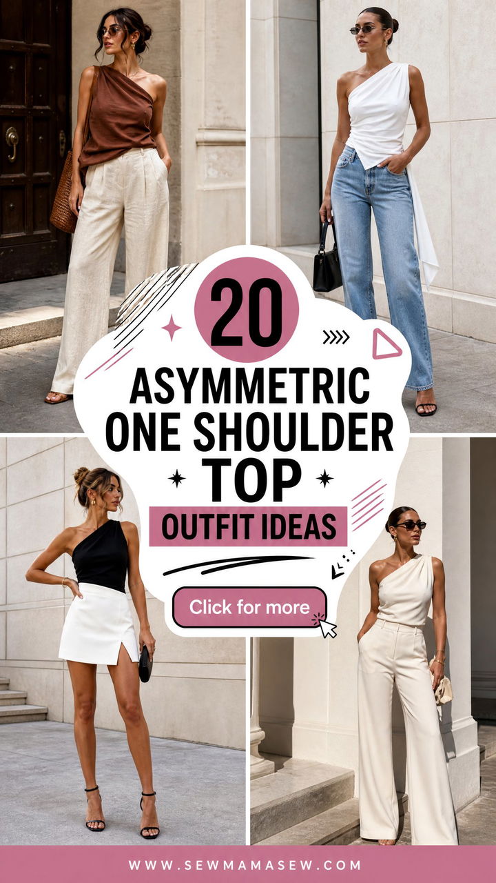 20 Asymmetric One Shoulder Top Outfit Ideas for Modern Style - 20 Asymmetric One Shoulder Top Outfit Ideas for Modern Style
