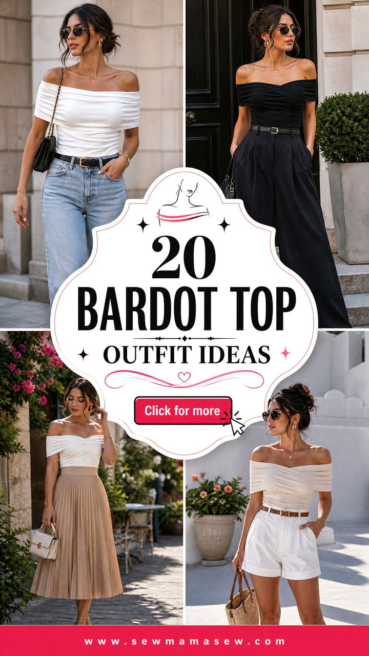 20 Bardot Top Outfit Ideas for Effortless Day-to-Night Style - 20 Bardot Top Outfit Ideas for Effortless Day-to-Night Style