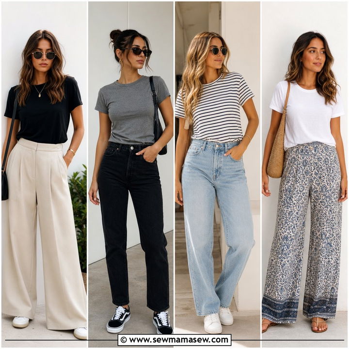 20 Basic Tee Outfit Ideas for Effortless Everyday Style