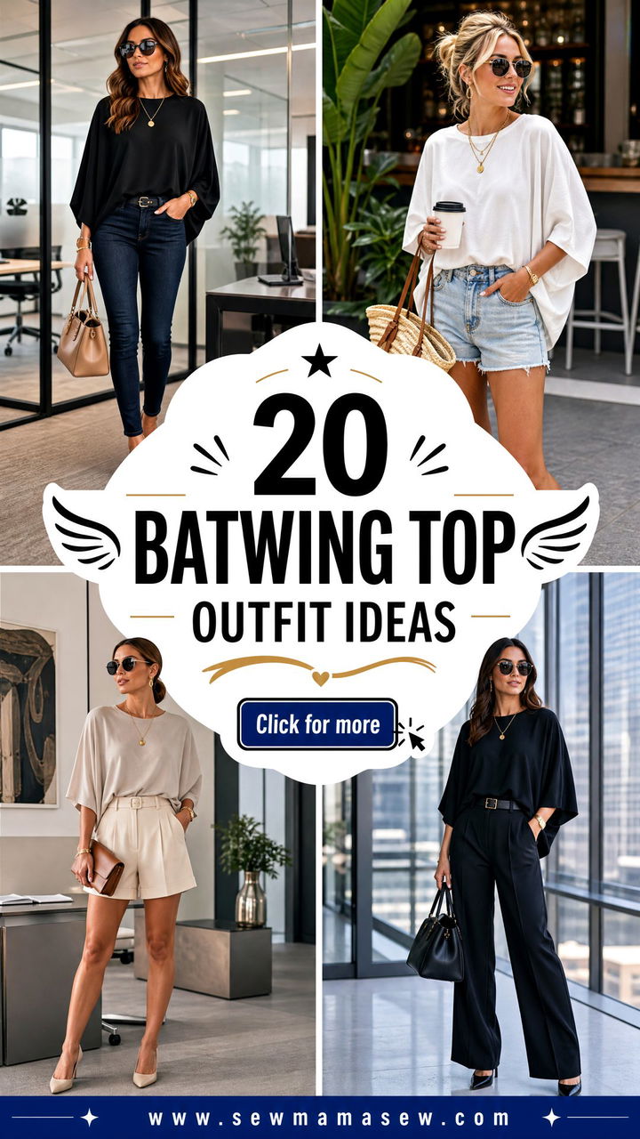 20 Batwing Top Outfit Ideas for Easy Polished Workday Style - 20 Batwing Top Outfit Ideas for Easy, Polished Workday Style