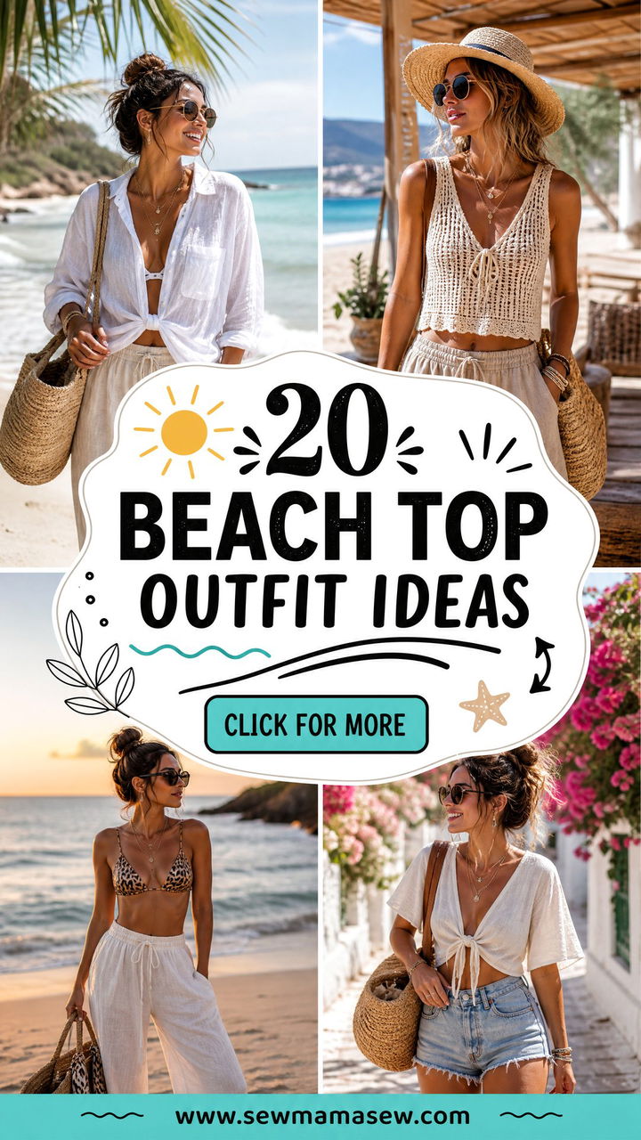 20 Beach Top Outfit Ideas for Effortless Vacation Style - 20 Beach Top Outfit Ideas for Effortless Vacation Style
