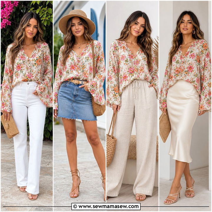 20 Bell Sleeve Blouse Outfit Ideas for Effortless Style