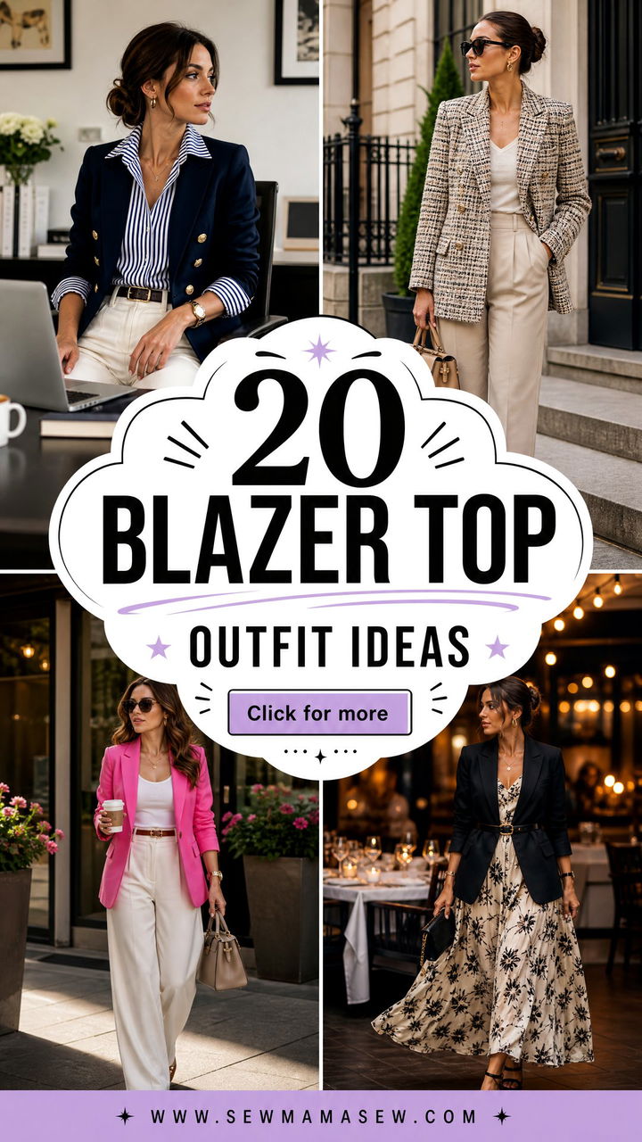 20 Blazer Top Outfit Ideas for Polished Desk-to-Dinner Looks - 20 Blazer Top Outfit Ideas for Polished Desk-to-Dinner Looks