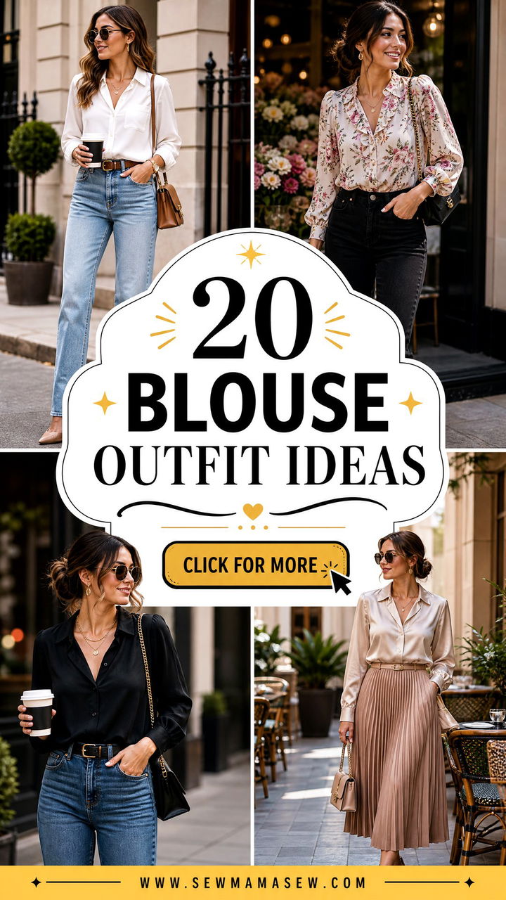 20 Blouse Outfit Ideas for Polished Work and Weekend Style - 20 Blouse Outfit Ideas for Polished Work and Weekend Style