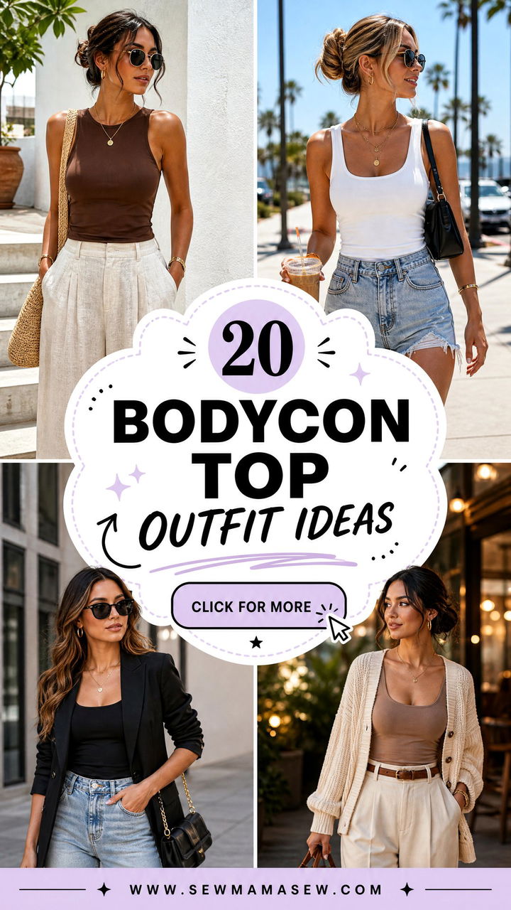 20 Bodycon Top Outfit Ideas for Sleek Day-to-Night Style - 20 Bodycon Top Outfit Ideas for Sleek Day-to-Night Style