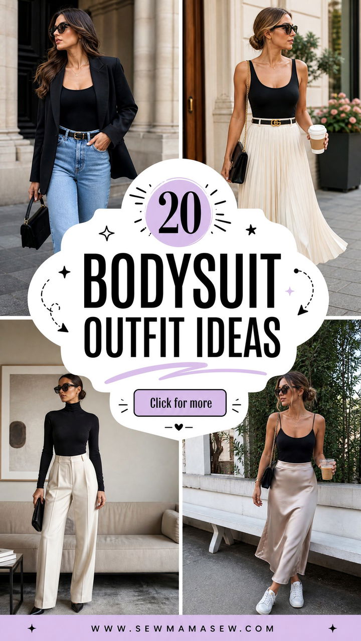 20 Bodysuit Outfit Ideas for Chic Workdays and Weekends - 20 Bodysuit Outfit Ideas for Chic Workdays and Weekends