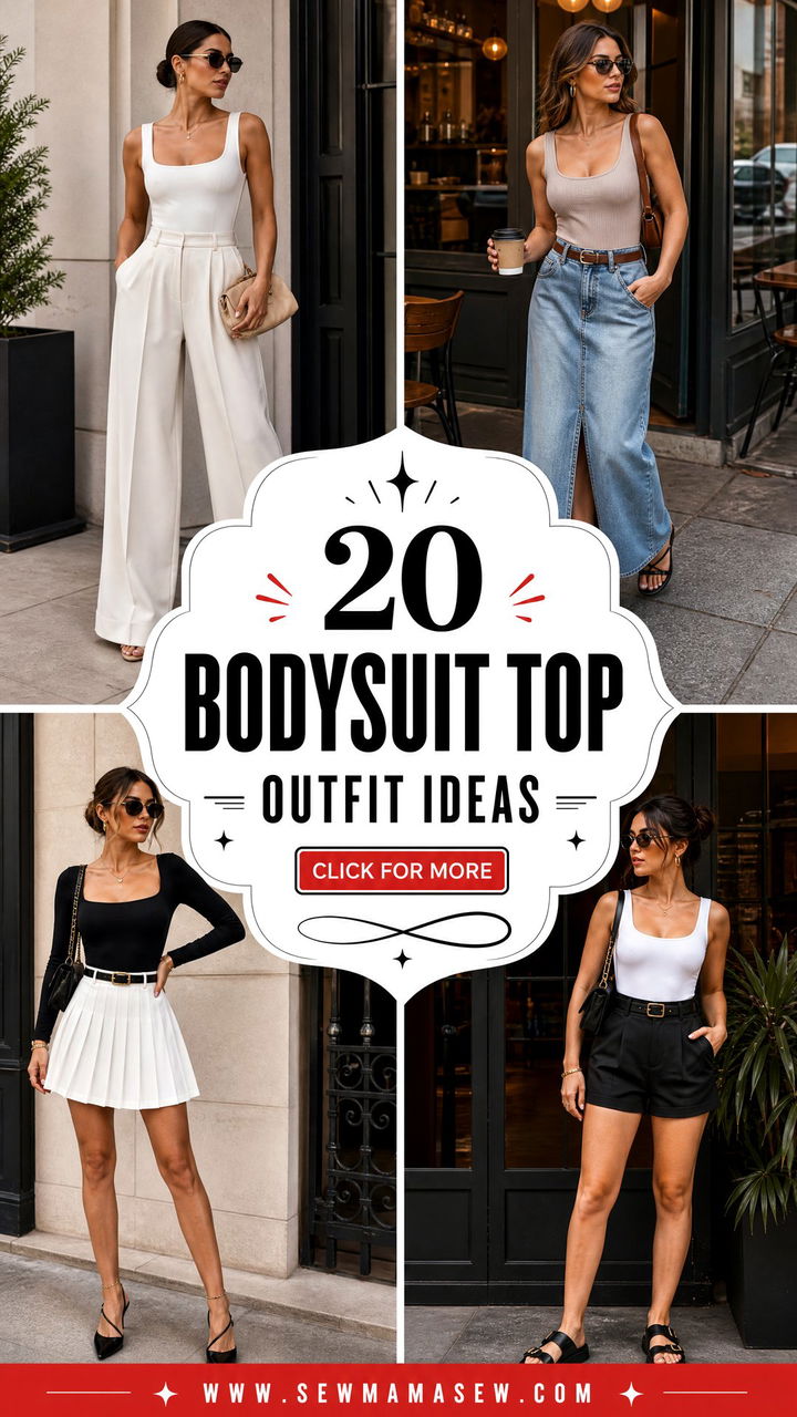 20 Bodysuit Top Outfit Ideas for Sleek Day-to-Night Style - 20 Bodysuit Top Outfit Ideas for Sleek Day-to-Night Style