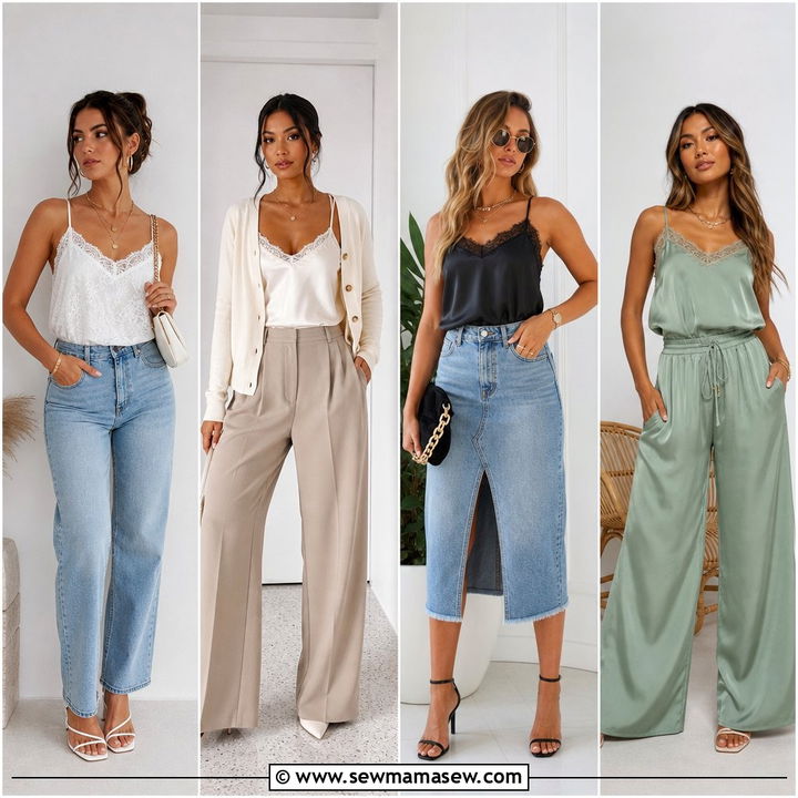 20 Camisole Top Outfit Ideas for Effortless Warm-Weather Style