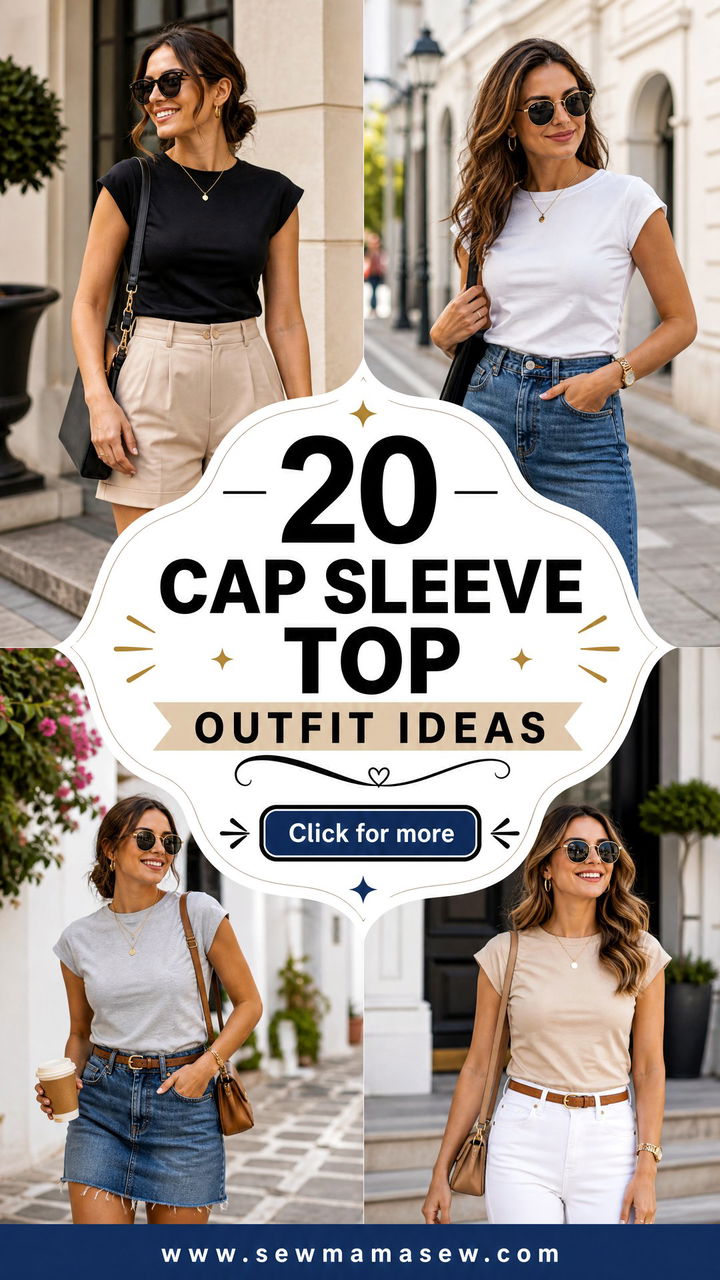 20 Cap Sleeve Top Outfit Ideas for Polished Everyday Style - 20 Cap Sleeve Top Outfit Ideas for Polished Everyday Style