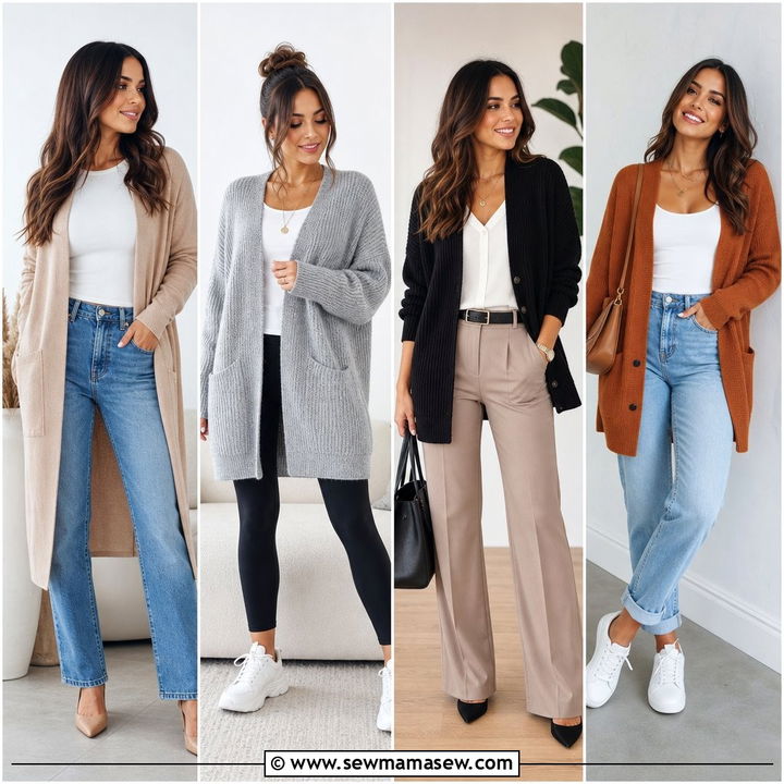 20 Cardigan Outfit Ideas for Cozy, Chic All-Season Layering