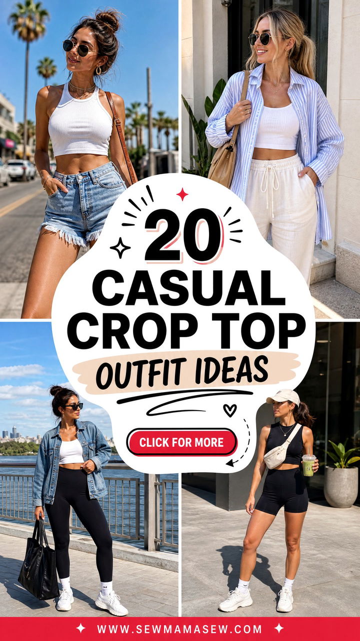 20 Casual Crop Top Outfit Ideas for Easy Everyday Style - 20 Casual Crop Top Outfit Ideas for Easy Everyday Style