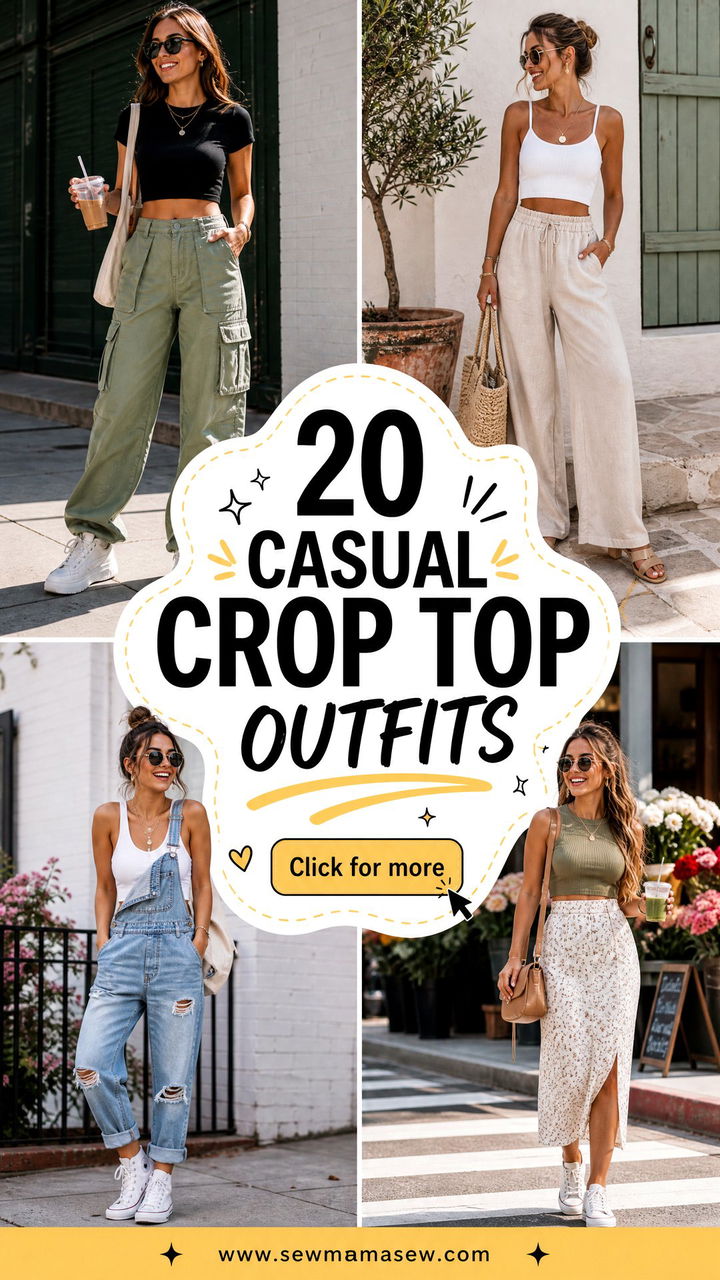 20 Casual Crop Top Outfits for Effortless Weekend Style - 20 Casual Crop Top Outfits for Effortless Weekend Style