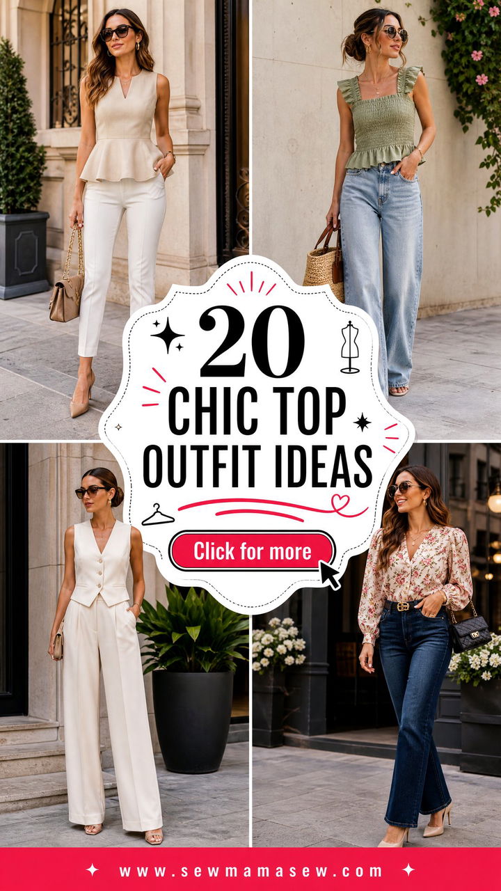 20 Chic Top Outfit Ideas for an Instantly Polished Look - 20 Chic Top Outfit Ideas for an Instantly Polished Look