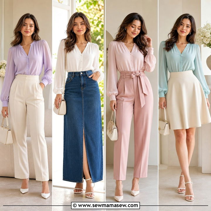 20 Chiffon Blouse Outfit Ideas for Chic Workdays and Events