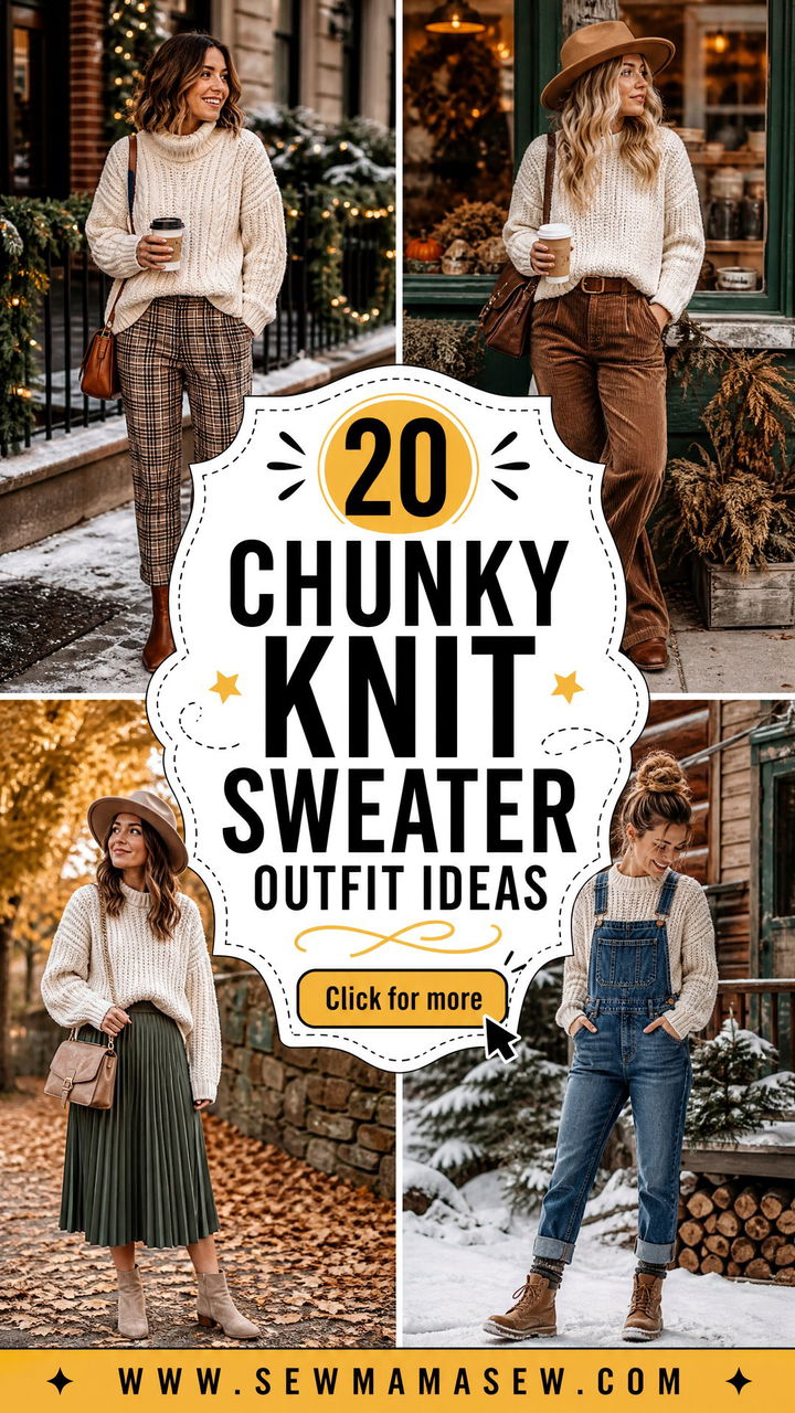 20 Chunky Knit Sweater Outfit Ideas for Cozy Chic Style - 20 Chunky Knit Sweater Outfit Ideas for Cozy Chic Style