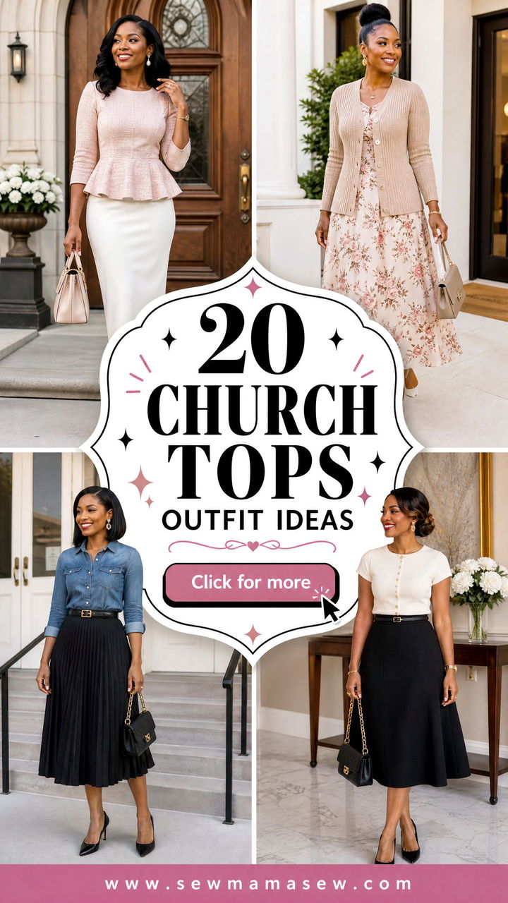 20 Church Tops Outfit Ideas for Polished Chic Sunday Style - 20 Church Tops Outfit Ideas for Polished Chic Sunday Style