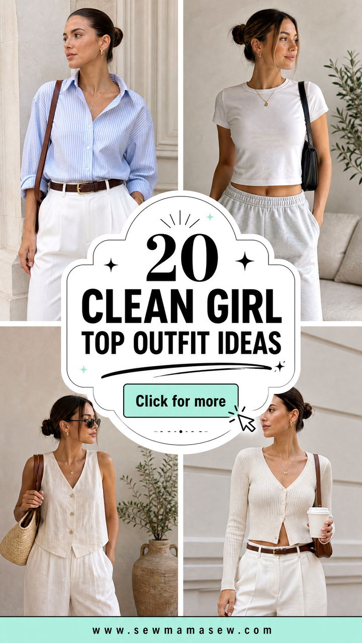20 Clean Girl Top Outfit Ideas for a Polished Wardrobe - 20 Clean Girl Top Outfit Ideas for a Polished Wardrobe