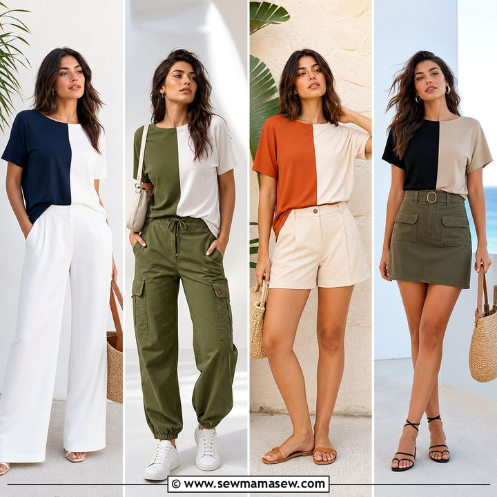 20 Color Block Top Outfit Ideas for Bold Everyday Style