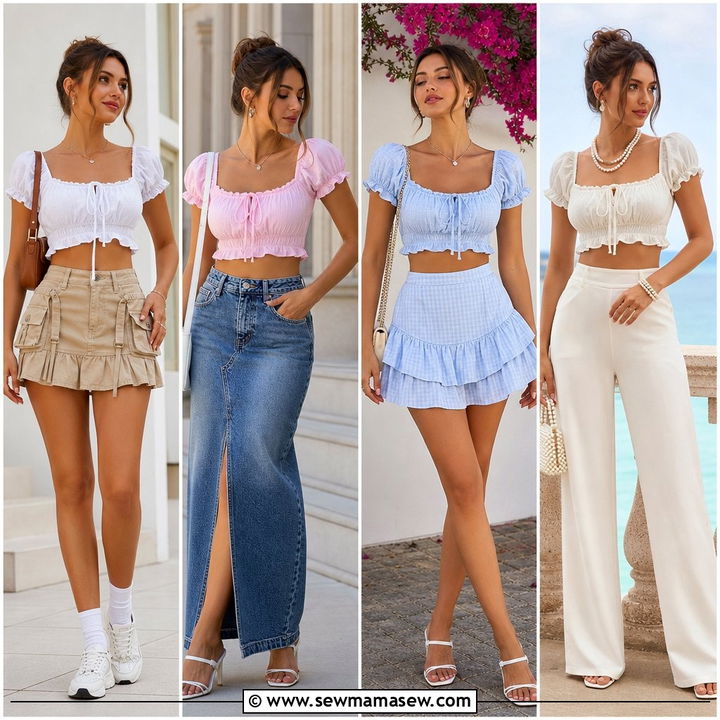 20 Coquette Crop Top Outfit Ideas for Dreamy Date-Night Style