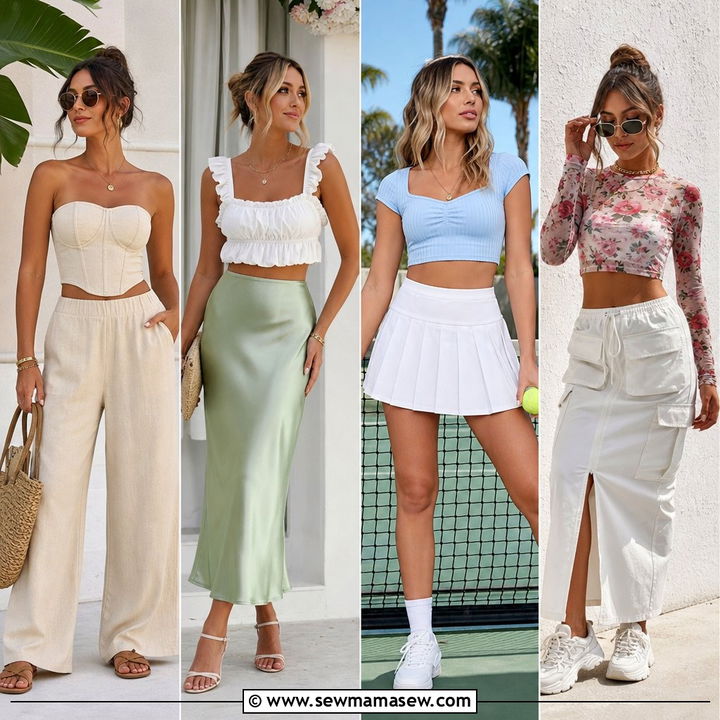 20 Coquette Summer Crop Top Outfit Ideas for Sunny Days