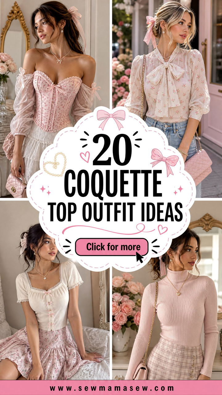 20 Coquette Top Outfit Ideas for a Soft Romantic Everyday Look - 20 Coquette Top Outfit Ideas for a Soft, Romantic Everyday Look