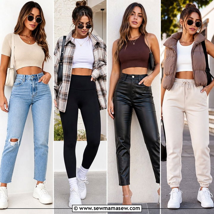 20 Cozy Crop Top Outfits Fall Fashion Lovers Will Adore