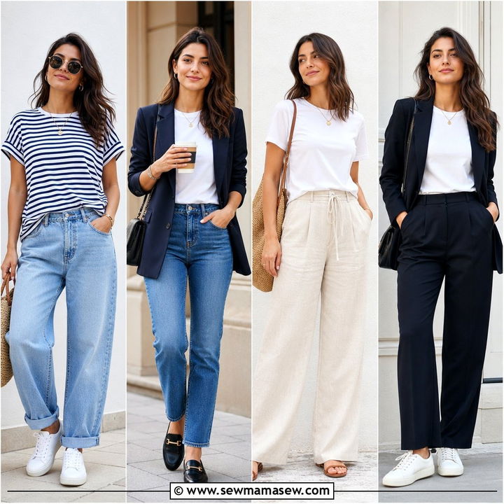 20 Crew Neck Tee Outfit Ideas for Effortless Everyday Style