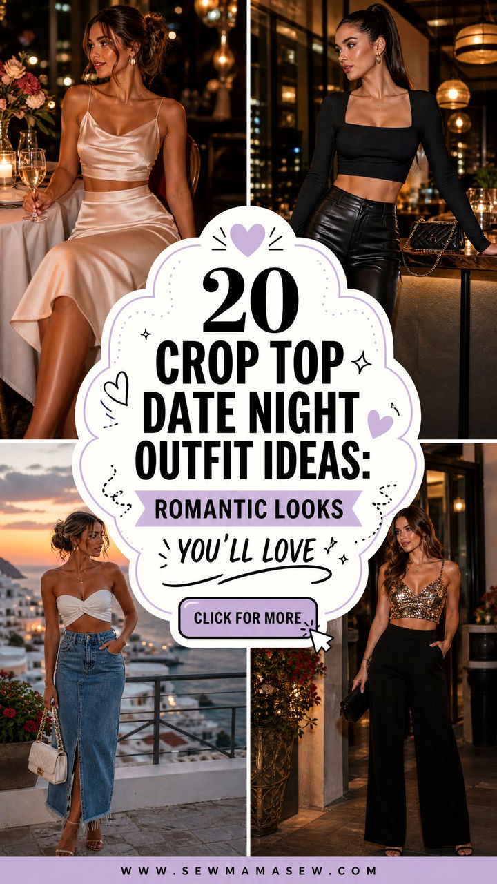 20 Crop Top Date Night Outfit Ideas Romantic Looks Youll Love - 20 Crop Top Date Night Outfit Ideas: Romantic Looks You'll Love