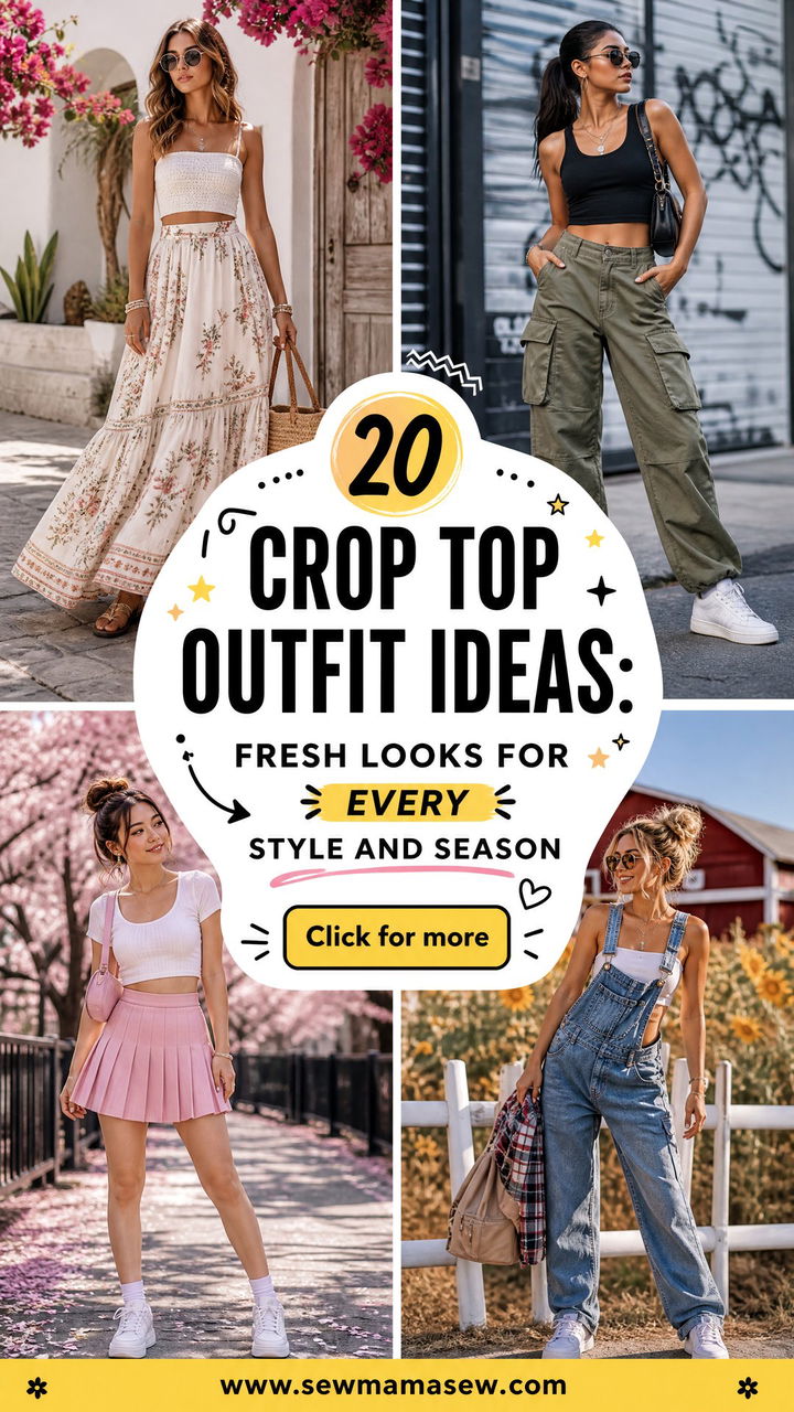 20 Crop Top Outfit Ideas Fresh Looks for Every Style and Season - 20 Crop Top Outfit Ideas: Fresh Looks for Every Style and Season