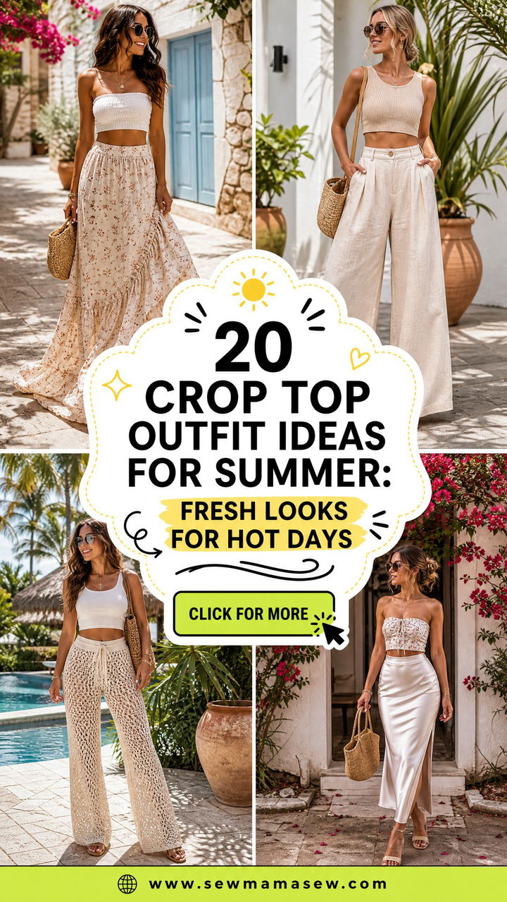 20 Crop Top Outfit Ideas for Summer Fresh Looks for Hot Days - 20 Crop Top Outfit Ideas for Summer: Fresh Looks for Hot Days