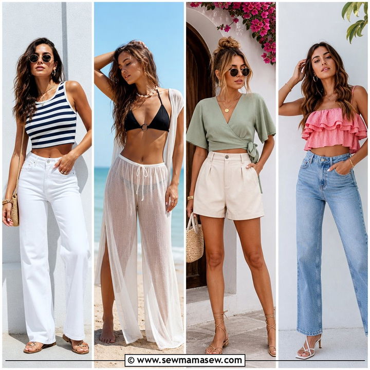 20 Crop Top Outfit Ideas for Vacation: Chic Getaway Looks