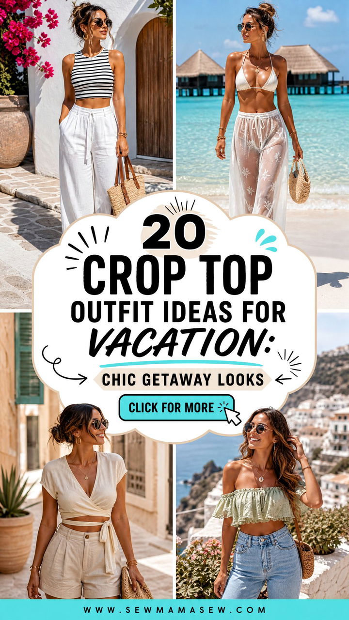 20 Crop Top Outfit Ideas for Vacation Chic Getaway Looks - 20 Crop Top Outfit Ideas for Vacation: Chic Getaway Looks