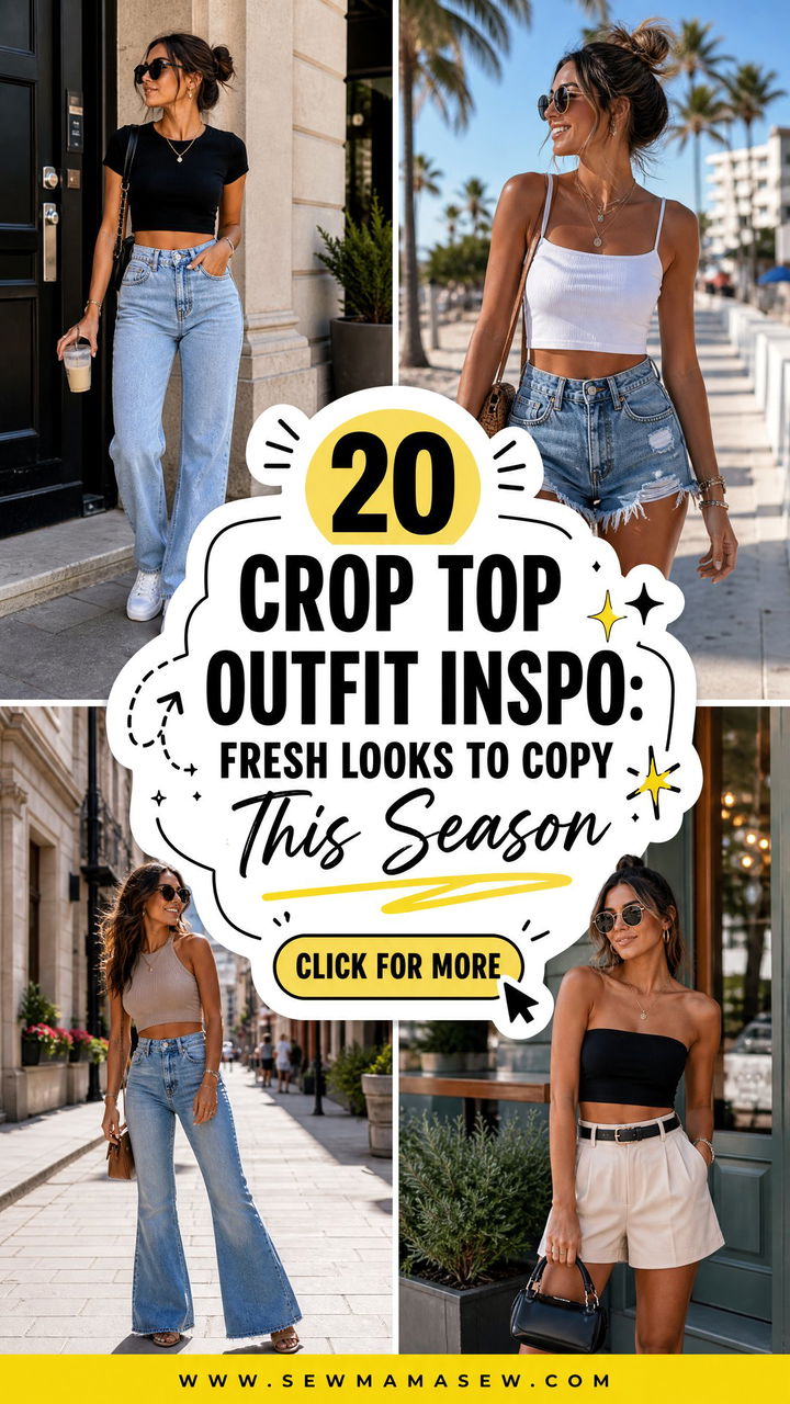 20 Crop Top Outfit Inspo Fresh Looks to Copy This Season - 20 Crop Top Outfit Inspo: Fresh Looks to Copy This Season