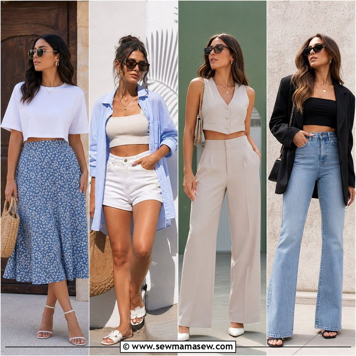20 Crop Top Outfits for Apple Shape: Flattering Style Tips