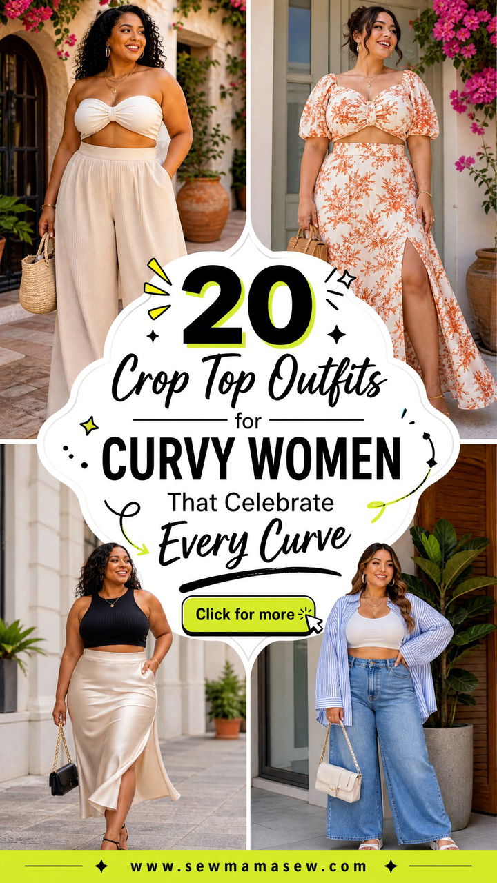 20 Crop Top Outfits for Curvy Women That Celebrate Every Curve - 20 Crop Top Outfits for Curvy Women That Celebrate Every Curve