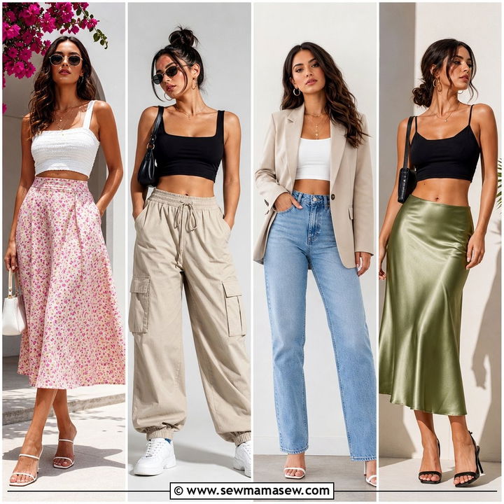 20 Crop Top Outfits for Hourglass Figure to Flatter Your Shape
